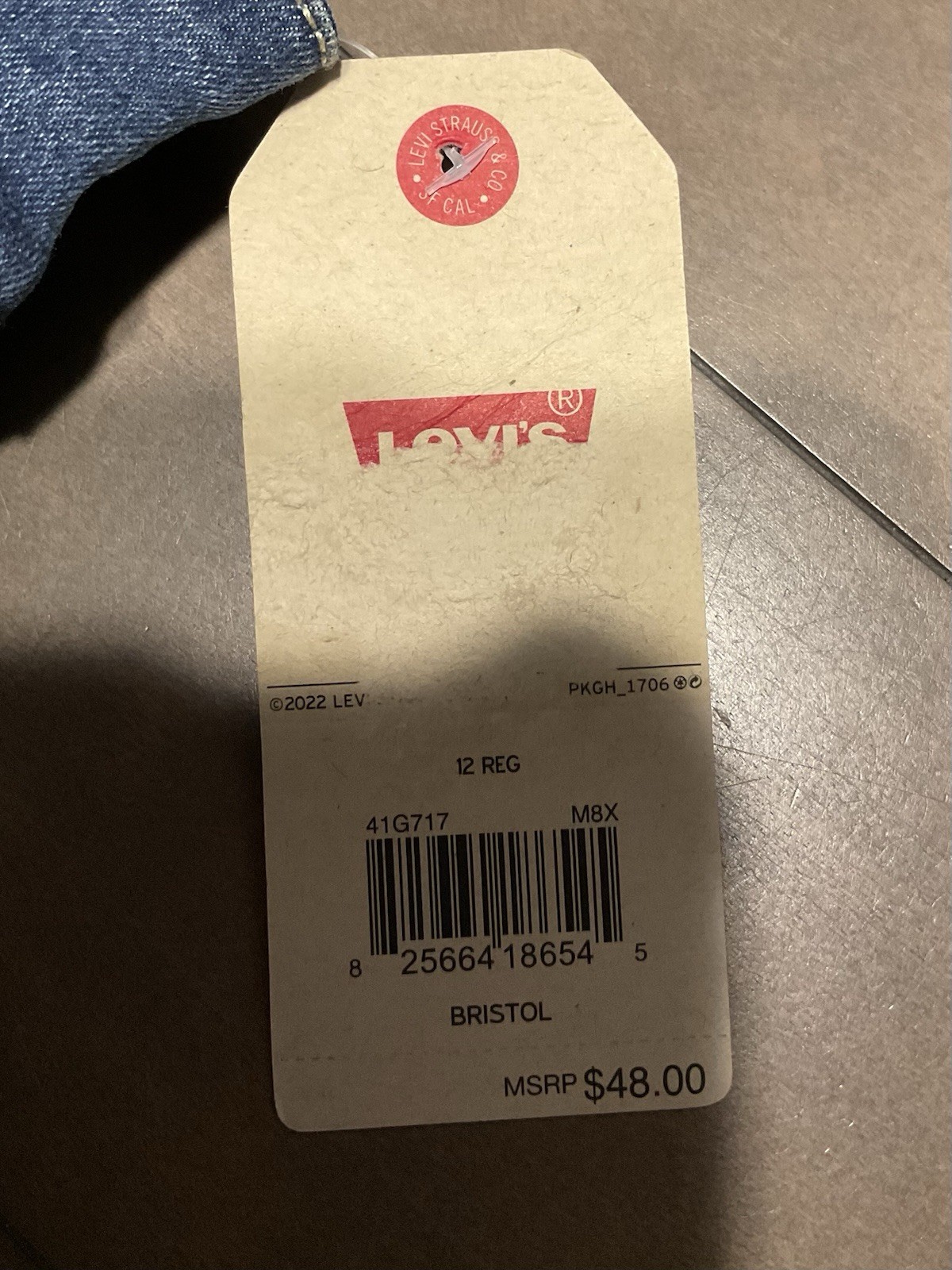 NWT Levis Womens Sleeveless Denium Snap Front Dress Size 12 Reg.