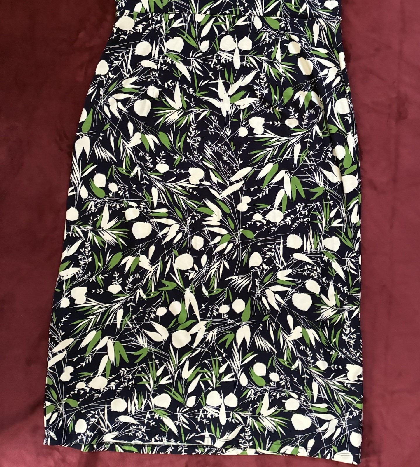 Hobbs London Nadia Sleeveless Jersey Midi Dress Collared Faux Wrap Stretchy 8