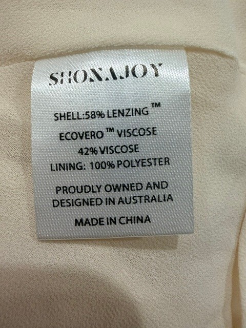 Shona Joy Size 10 La Lune High Neck Bias Maxi Cream Dress NWT $340