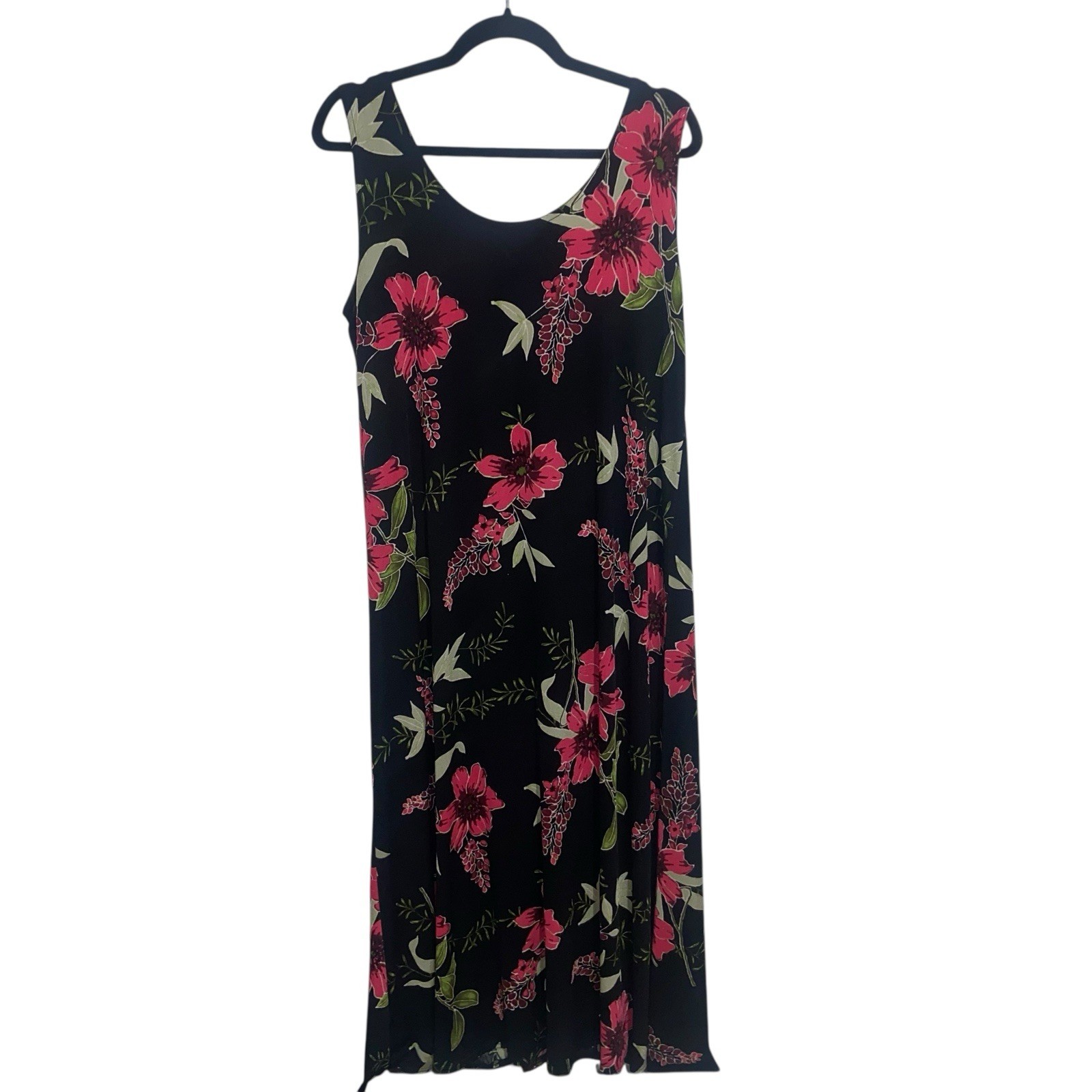 True Vintage Dress Womens XL Jostar Maxi Boho Goth Grunge Whimsigoth 90s USA