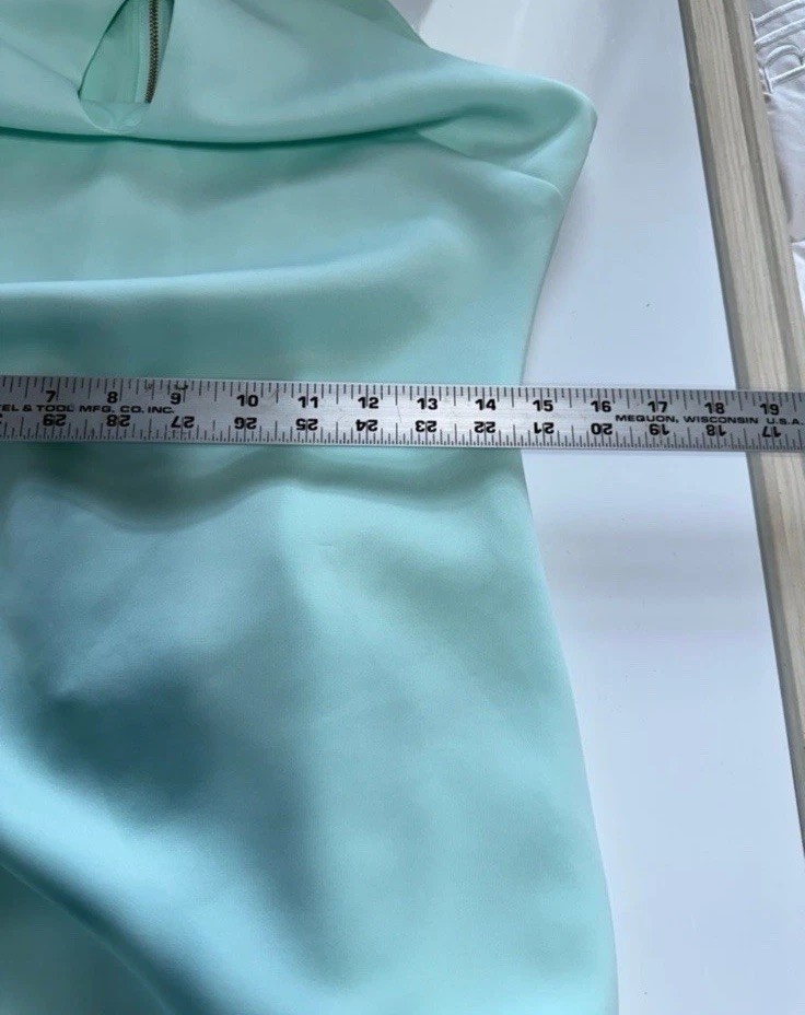 SIENA Mint Green Halter Neck Ruched Bodycon Mini Dress Size 12 NWT