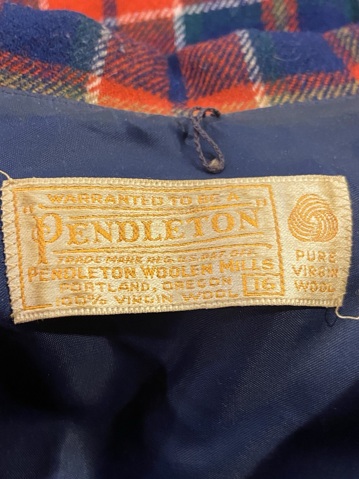PENDLETON PORTLAND COLLECTION 100% VIRGIN WOOL LONG SLEEVE DRESS