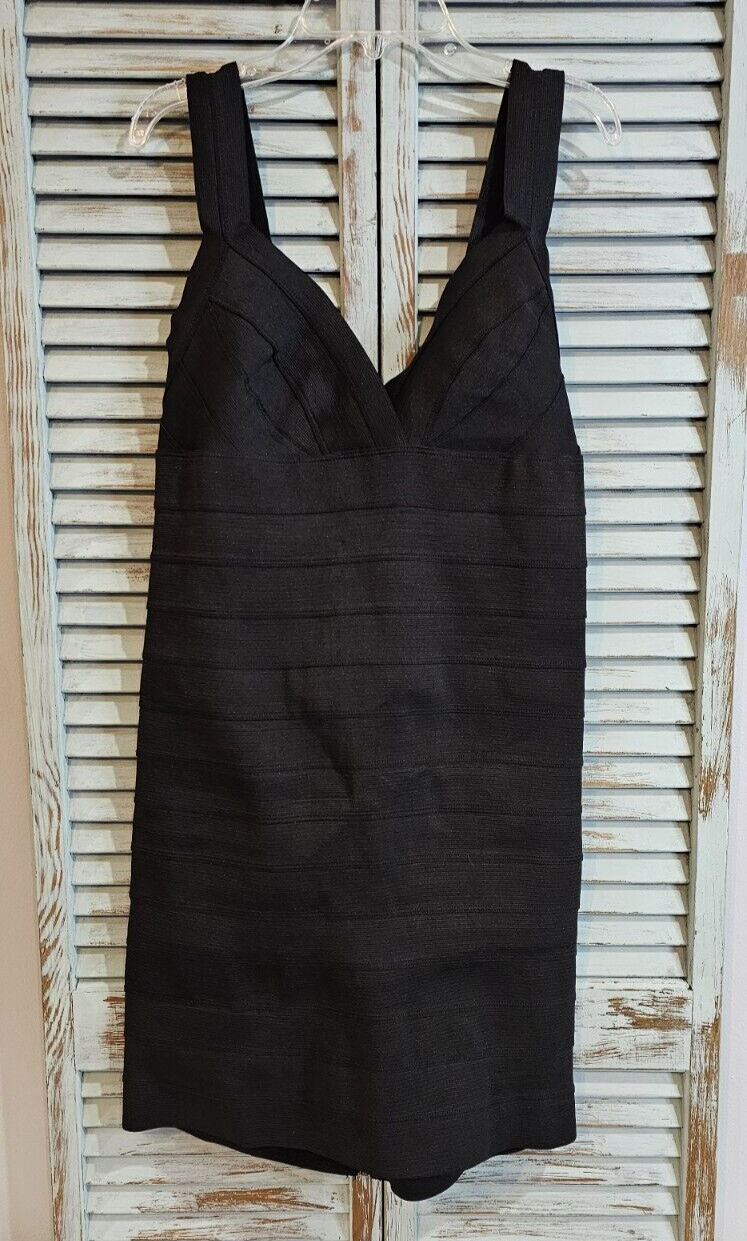 MATERIAL GIRL HALTER MINI DRESS Juniors L Black Bandage Zip Stretch Dress NWT