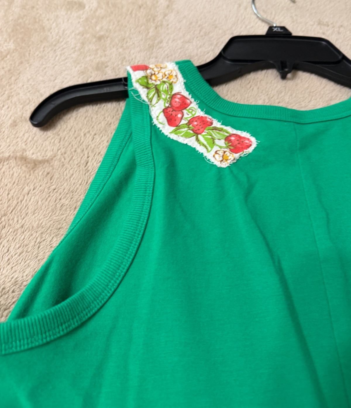 Strawberry Shortcake Upcycled Green Dress Women’s M – Velvet Familiar