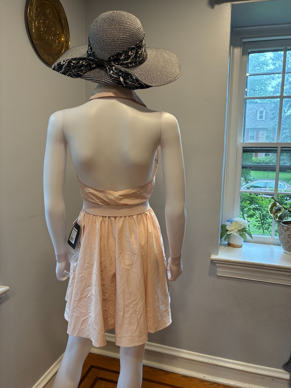 Norma Kamali Halter Flared Mini Dress Size XSmall