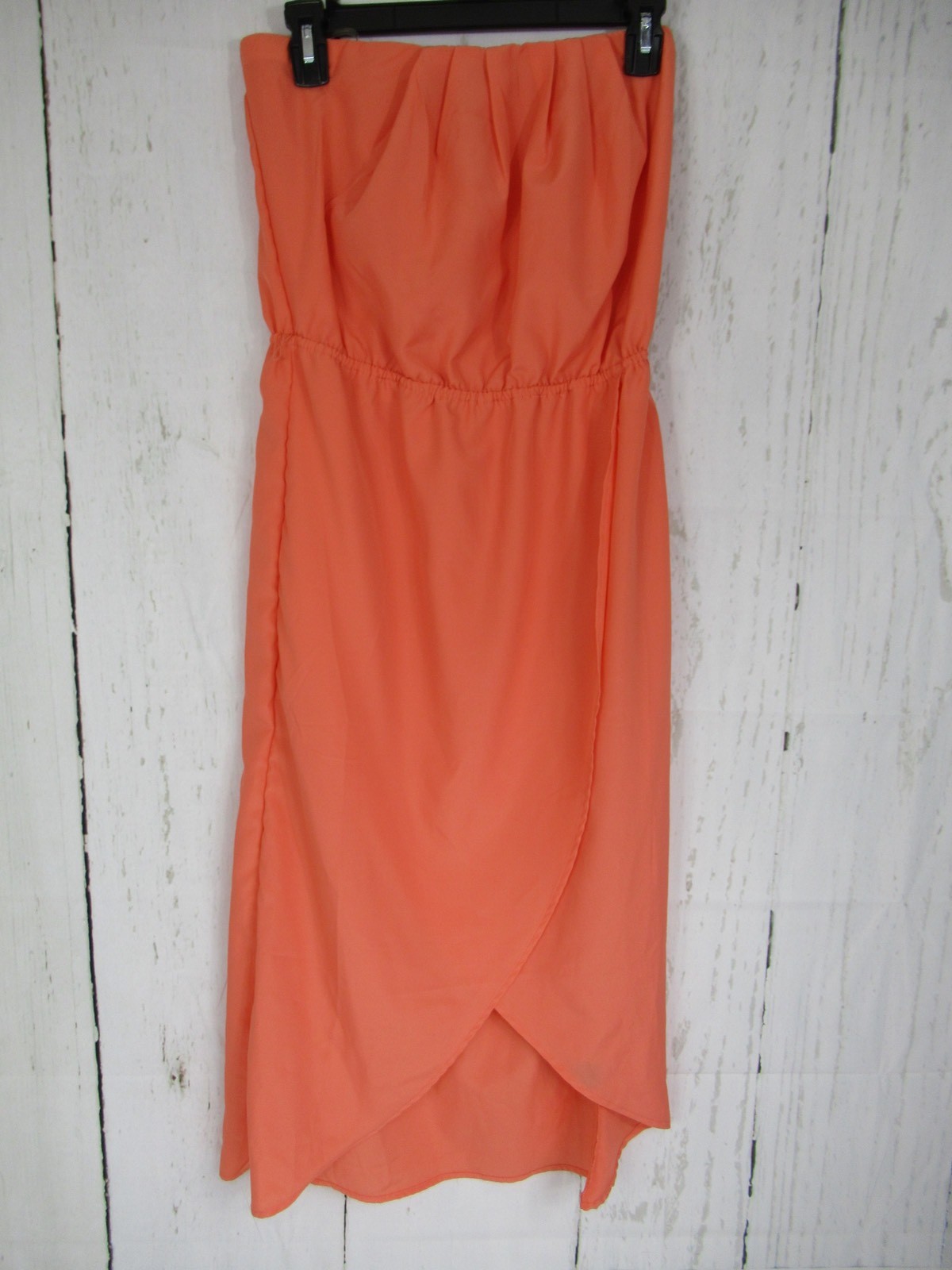 Women’s New Look Dress Strapless Hi-Low Cross Front Bottom Size Medium NWT A6