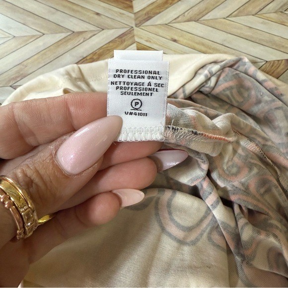 DVF Mini Shift Dress Mod Retro 14 Ivory Orange Geometric Silk Jersey 60s Style