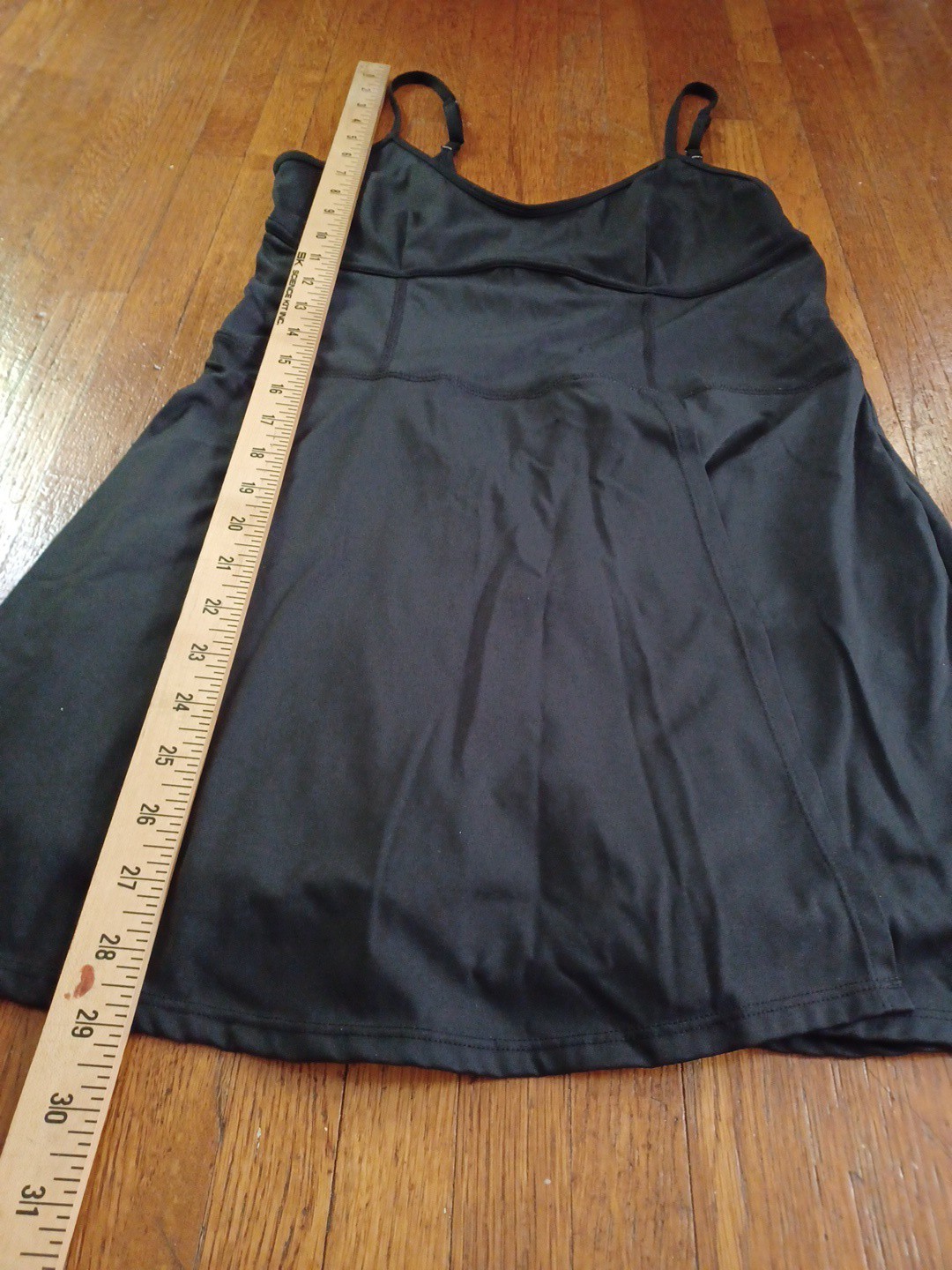 JoyLab Black Athletic Mini Tank Dress Faux Wrap Shorts Sz MED Summer Swim Active