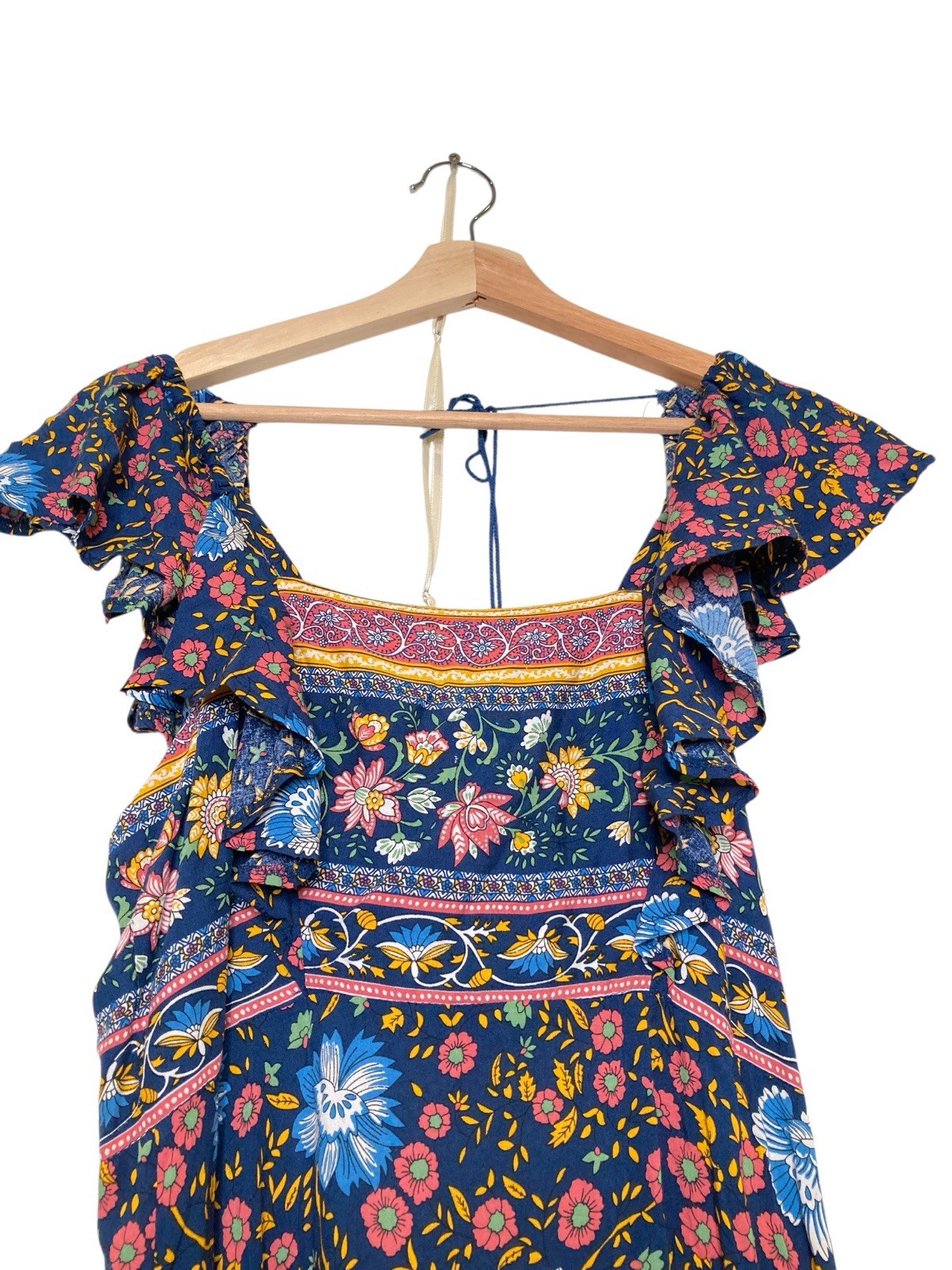 Free People + Spell and the Gypsy Collective Folk Town Floral Boho Maxi Dress L