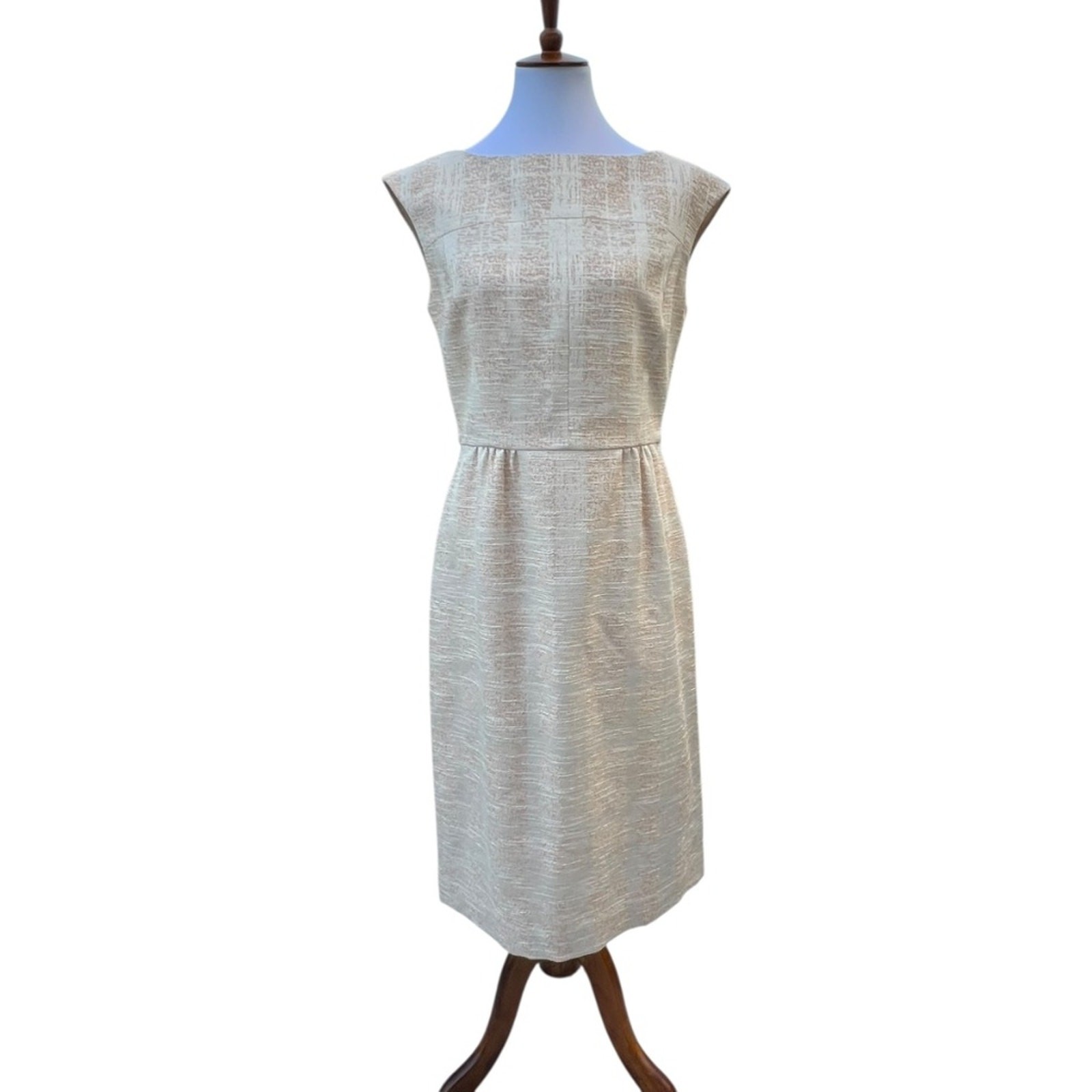 Tory Burch 10 Dress Minimalist Medium Retro Large Classic 60s Jacquard $428