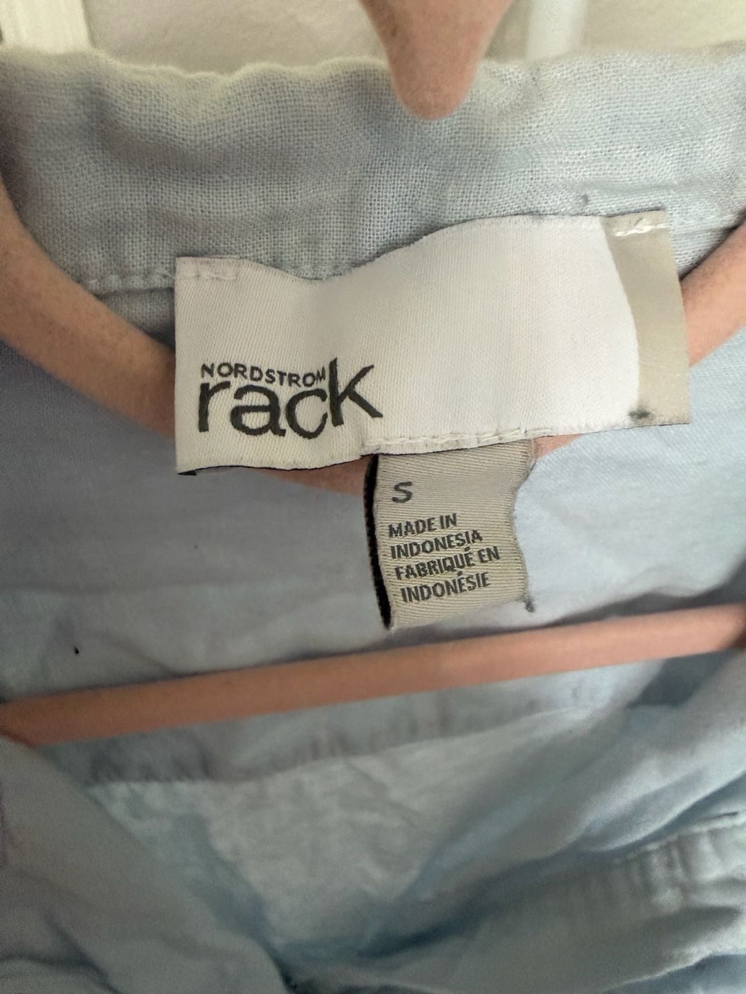Nordstrom Rack Light Blue Short Sleeve Wrap Midi Dress