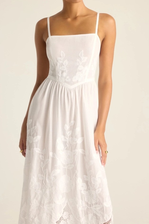 Flora Dress -Sea Green Beachside Broderie-just became your favorite sundress.