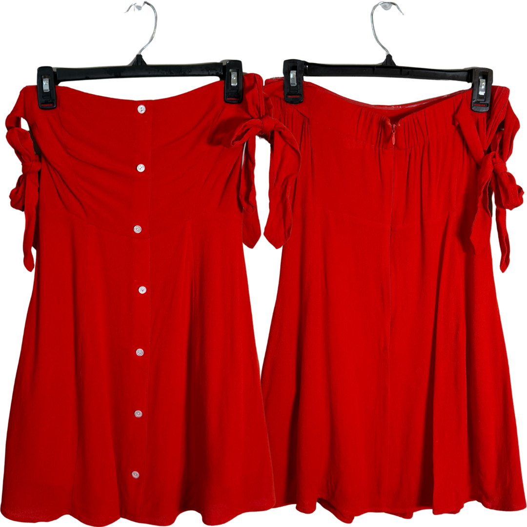 Capulet Giulia Off the Shoulder Mini Dress Womens Small Cherry Red Revolve Party