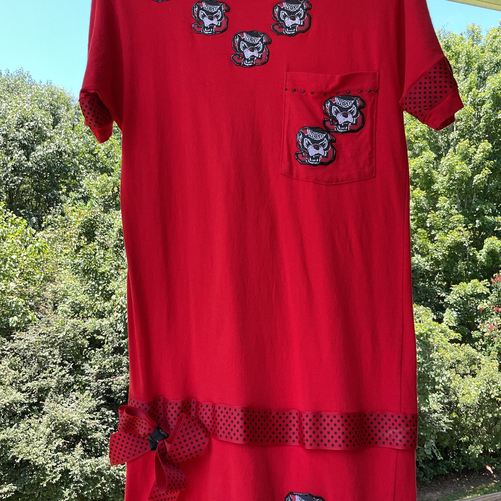 NC State Wolfpack Mini Dress Wmn College Student Gameday Cotton Handmade NCSU