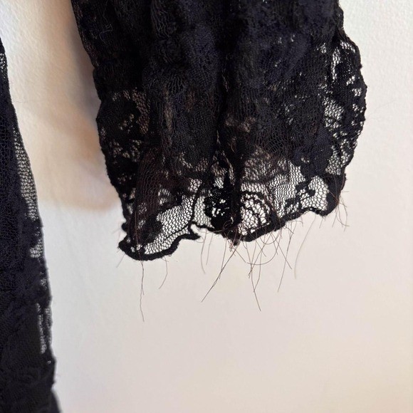 Cristina Black Lace Tunic Top