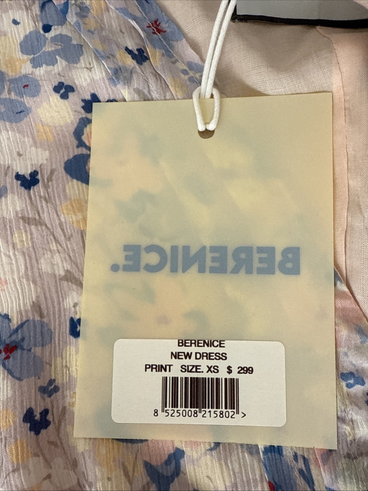 BERENICE Rea Fluid floral-print viscose dress BNWT 34/ XS $299