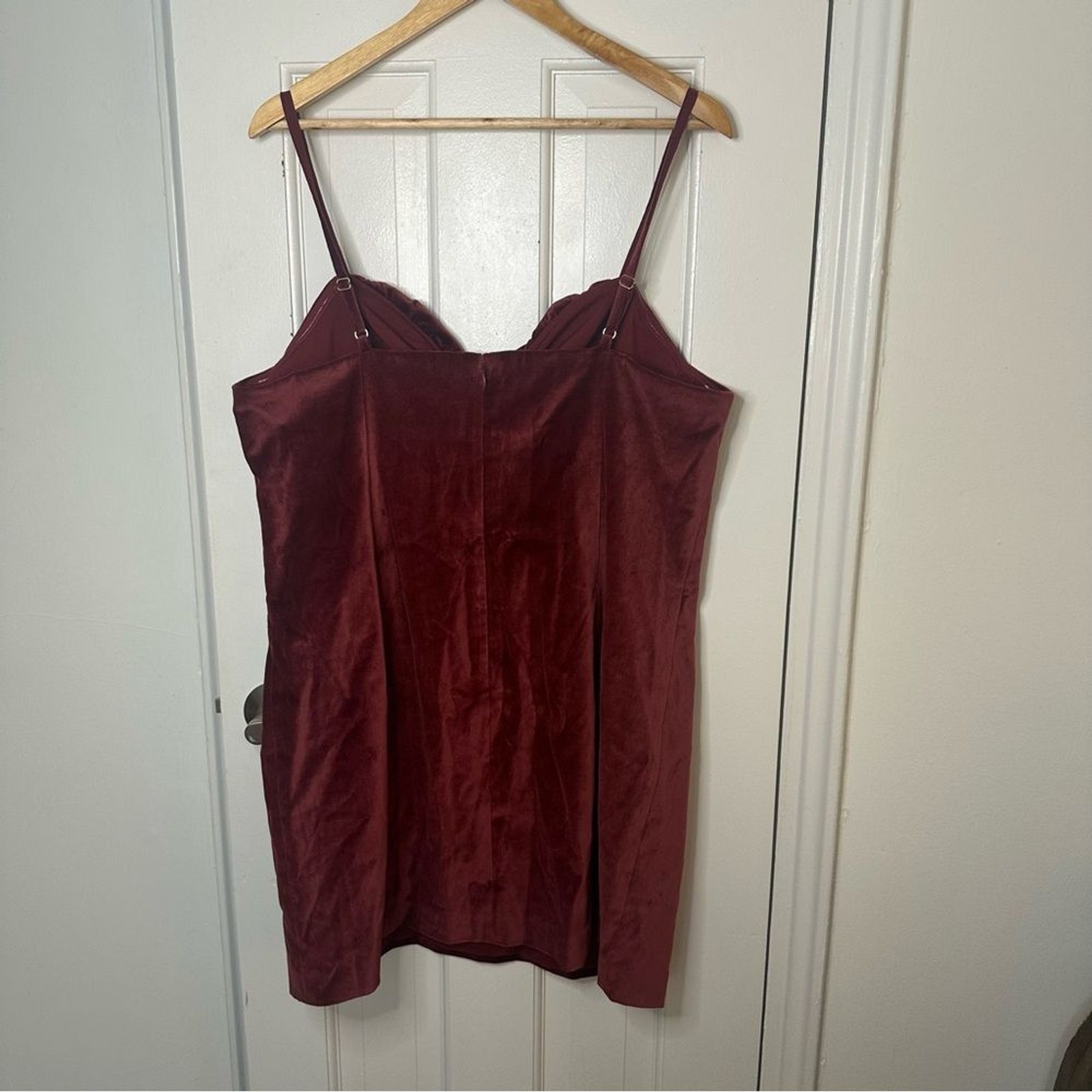 MICHAEL KORS Burgundy Velour Mini Dress Holiday Dark Romantic Sexy Cocktail 16
