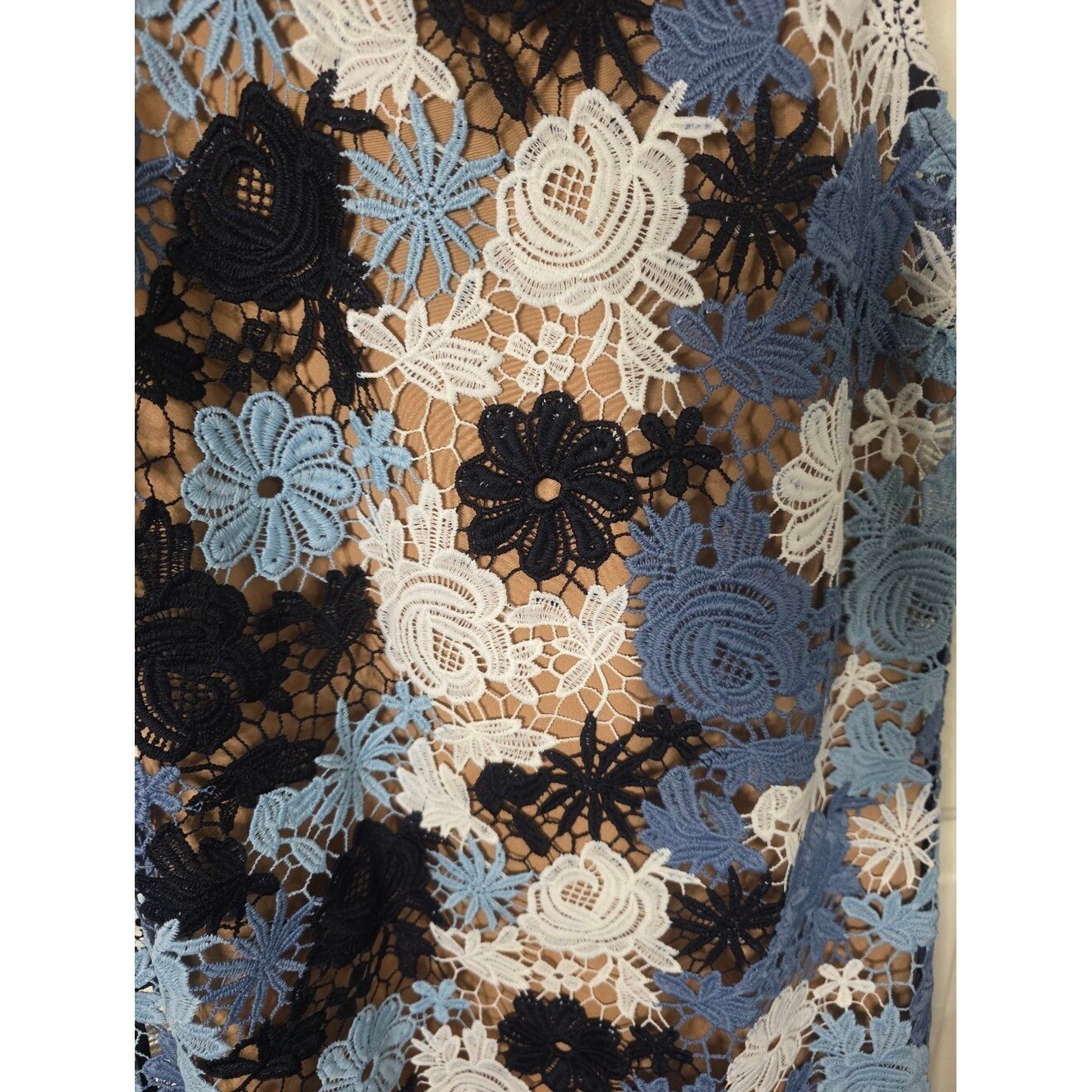 NWT Michael Kors Floral Lace Overlay Shift Dress Size 4