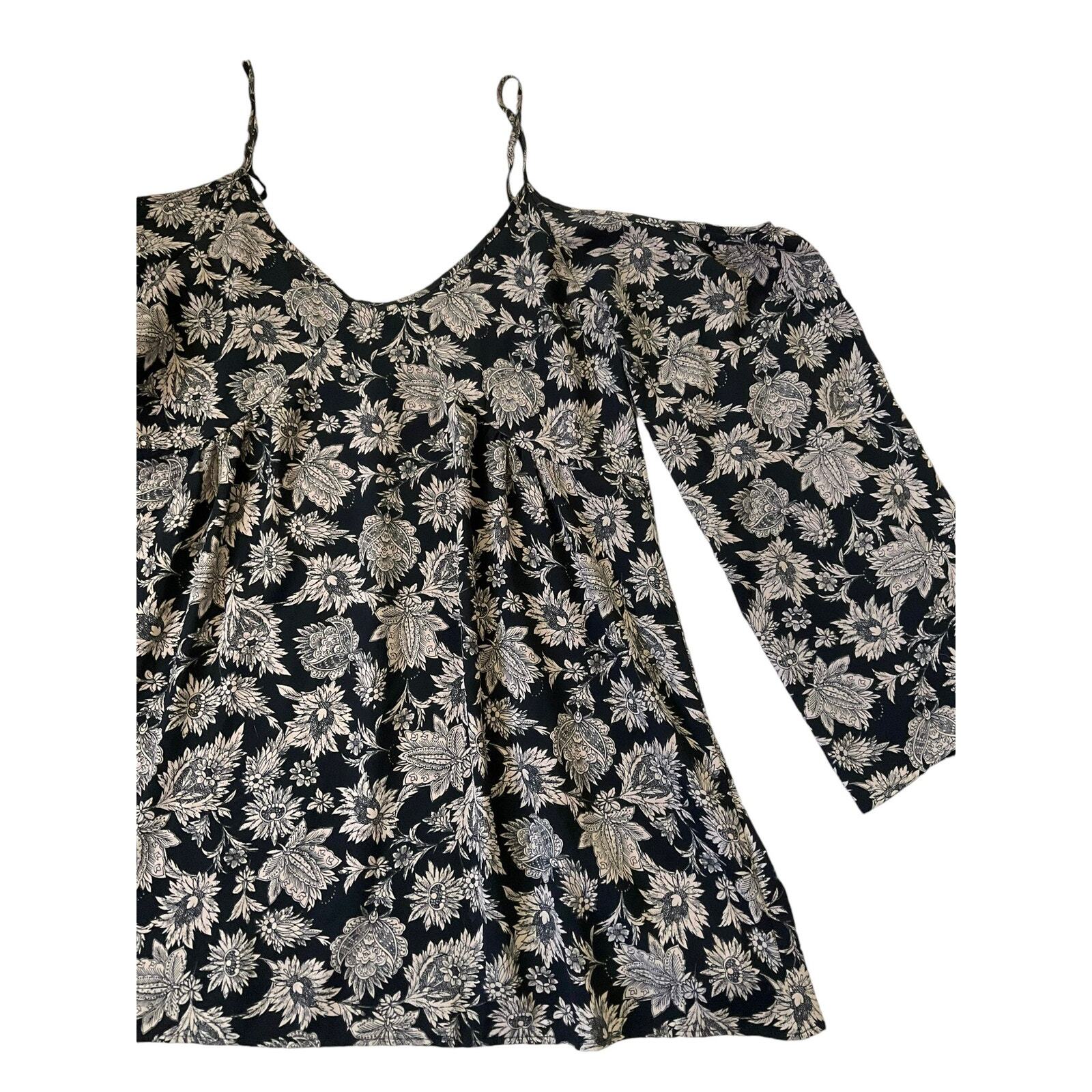 Honey Punch Black & Brown Floral Sundress Women Size Small | 6-25