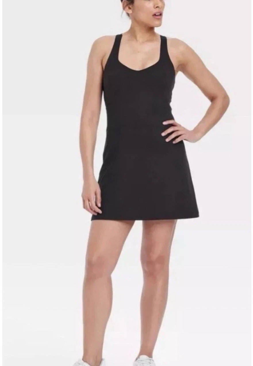 All In Motion Women’s Small Black Fitness Active Dress Racerback New