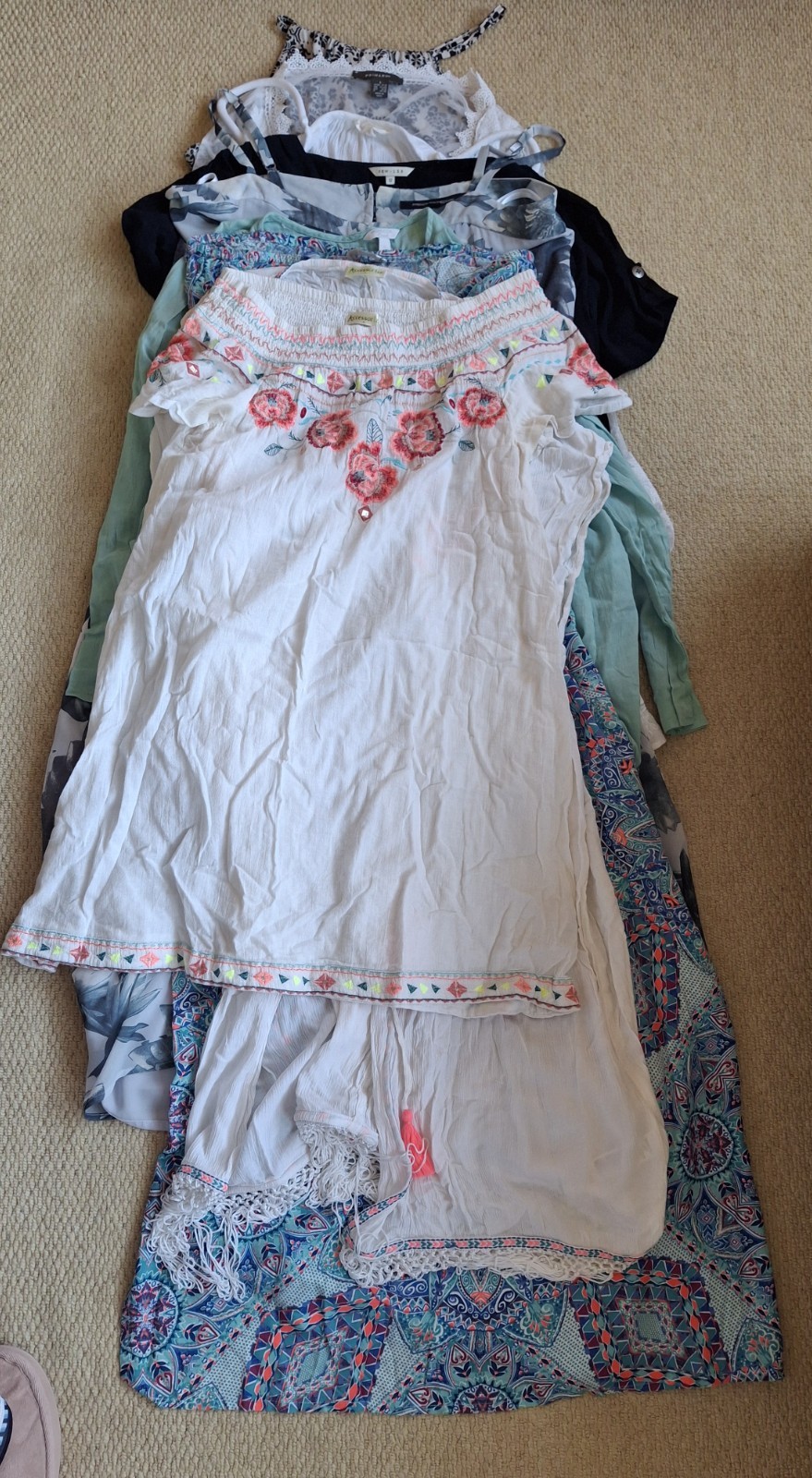 Bundle beach dresses & cover-ups x 9 All Fit UK12 / M Accessorize, Kew & others