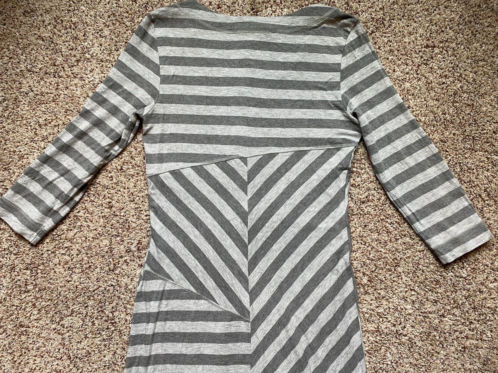 Athleta Splendor Lotus Wrap Striped Dress Medium Tall MT