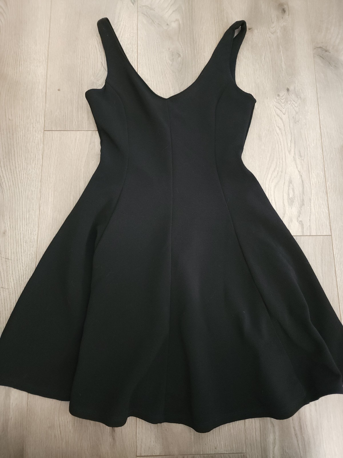 LH Womens Mini Black Dress | Elegant | Modern | Minimalist – Size 36