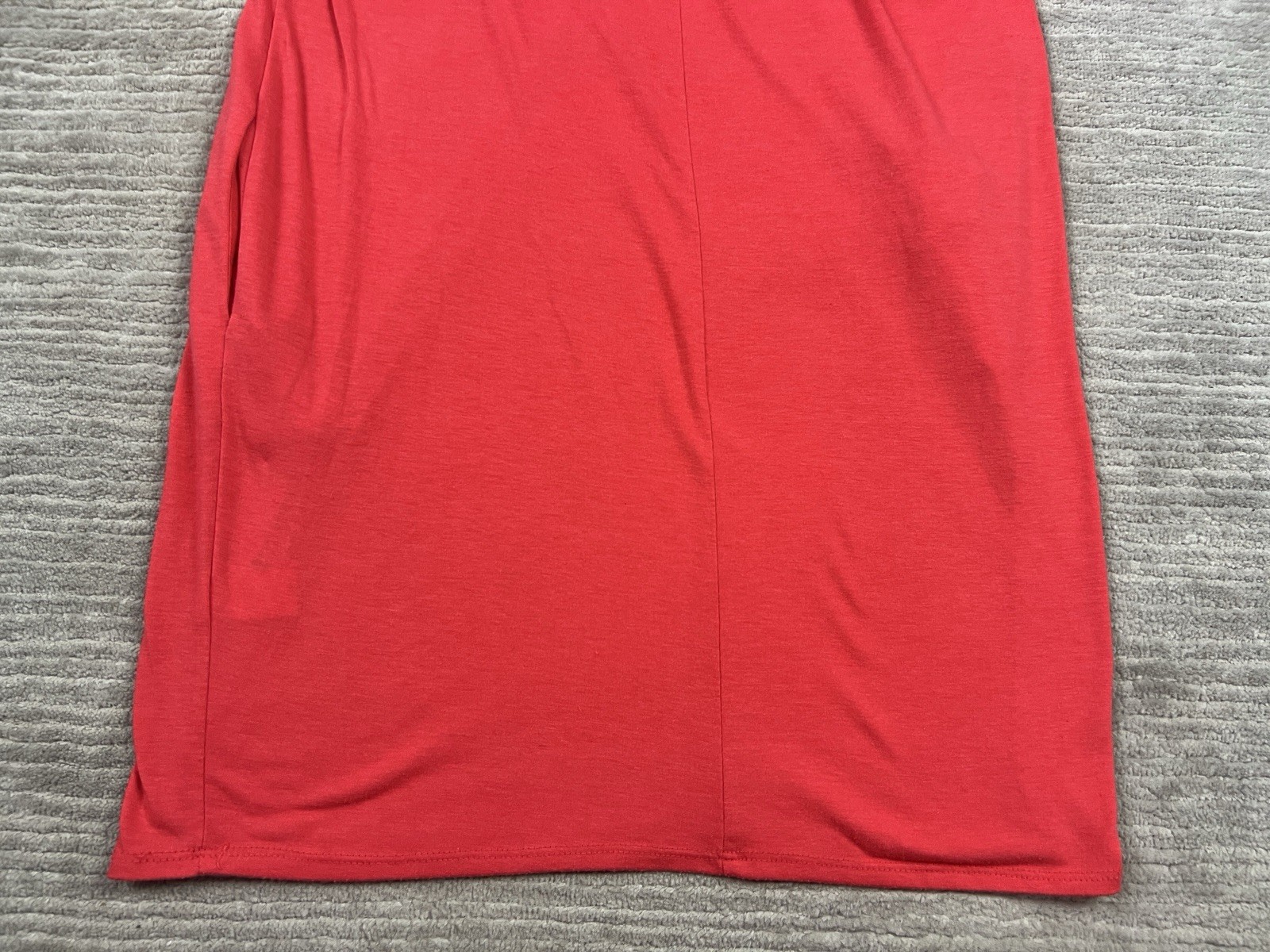 Shop Basic USA Dress Womens Medium OrangeShort Sleeve Pockets Shift T-Shirt Mini
