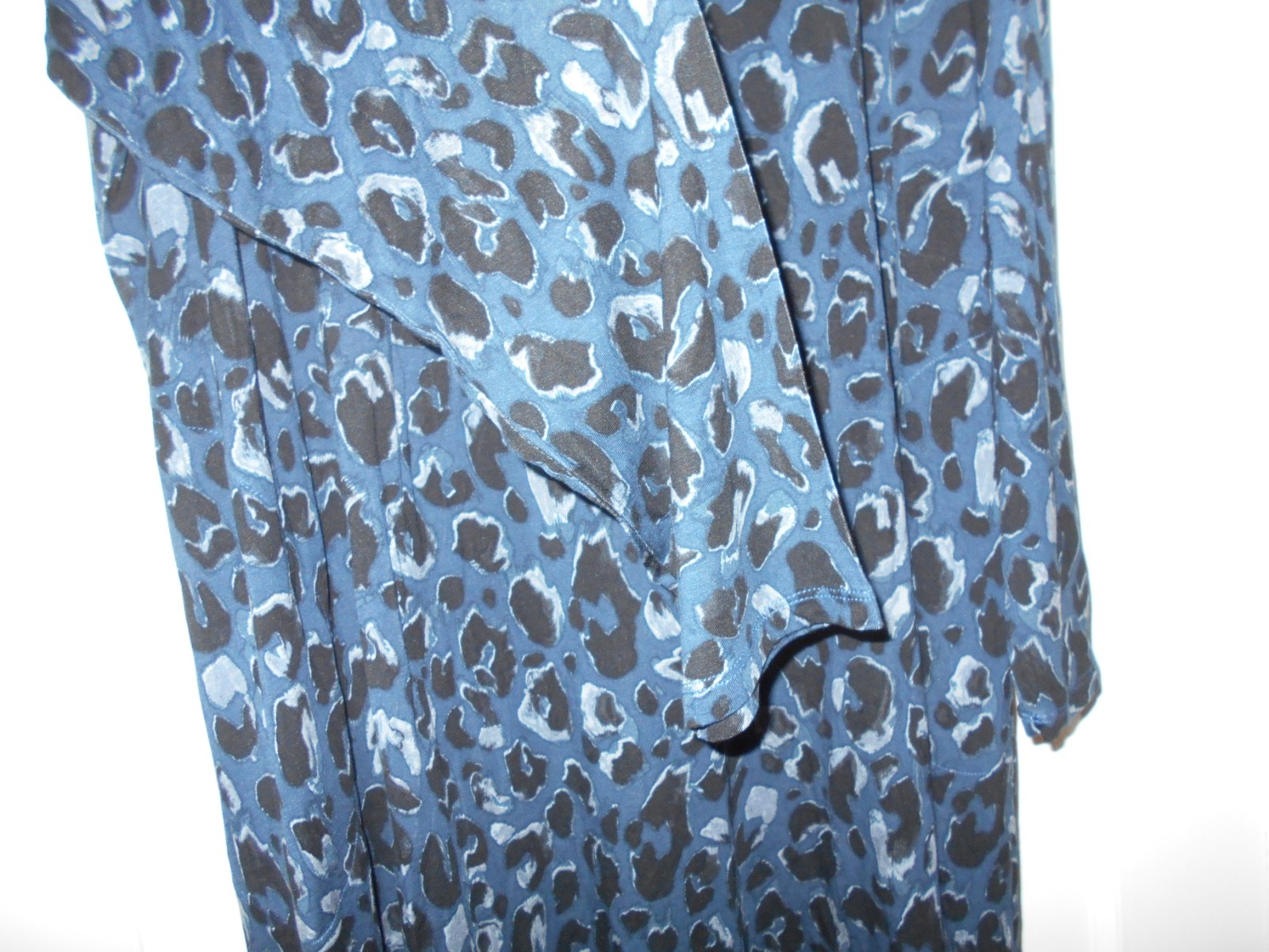 LOGO by Lori Goldstein Blue Gray Black Turtleneck Long Sleeve Top Size 3X