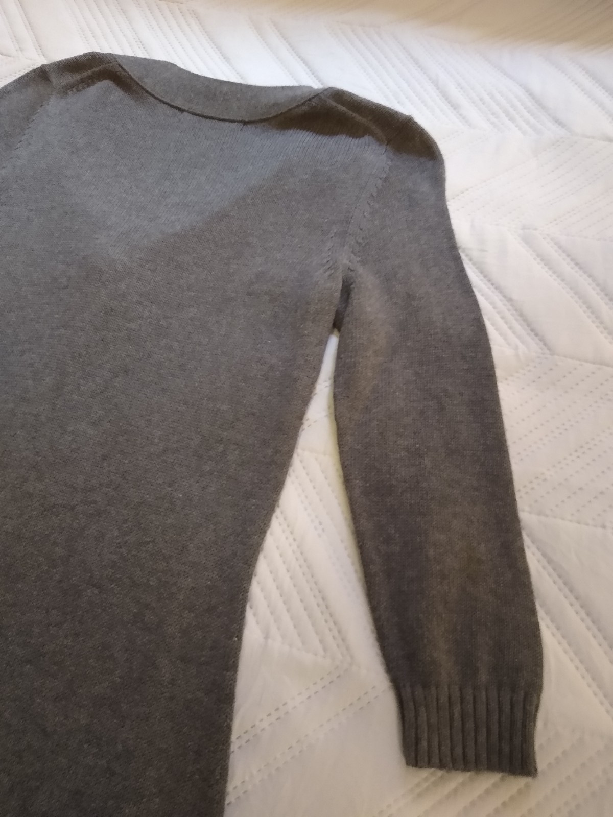 Banana Republic Gray 3/4 Sleeve Necktie Sash Sweater Dress Knit Workwear Size XS