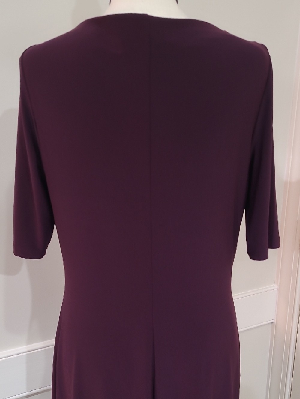 Lauren Ralph Lauren Elegant Plum Cowl Neck Dress – Size 12