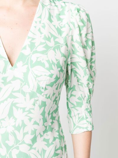 New Rixo Zadie Mint Floral-Print Maxi Dress Sz XS S M L XL 2XL 3XL
