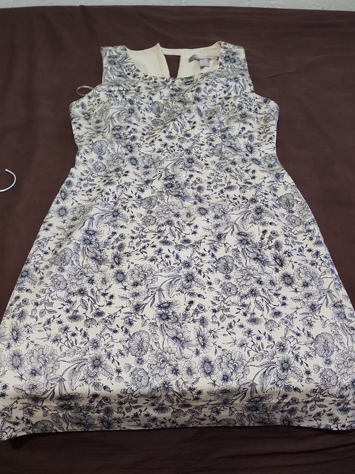 Forever 21..beautiful Print Dress. Black + Bone. stretch..cotton Blend. Sz. Xs.