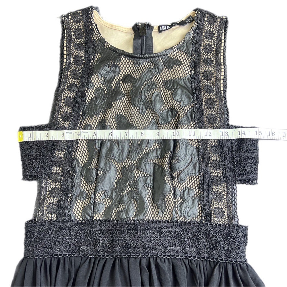 Ina Black Cut Out High Low Lace Cocktail Dress Formal Tutu Gothbabe Witchy Small