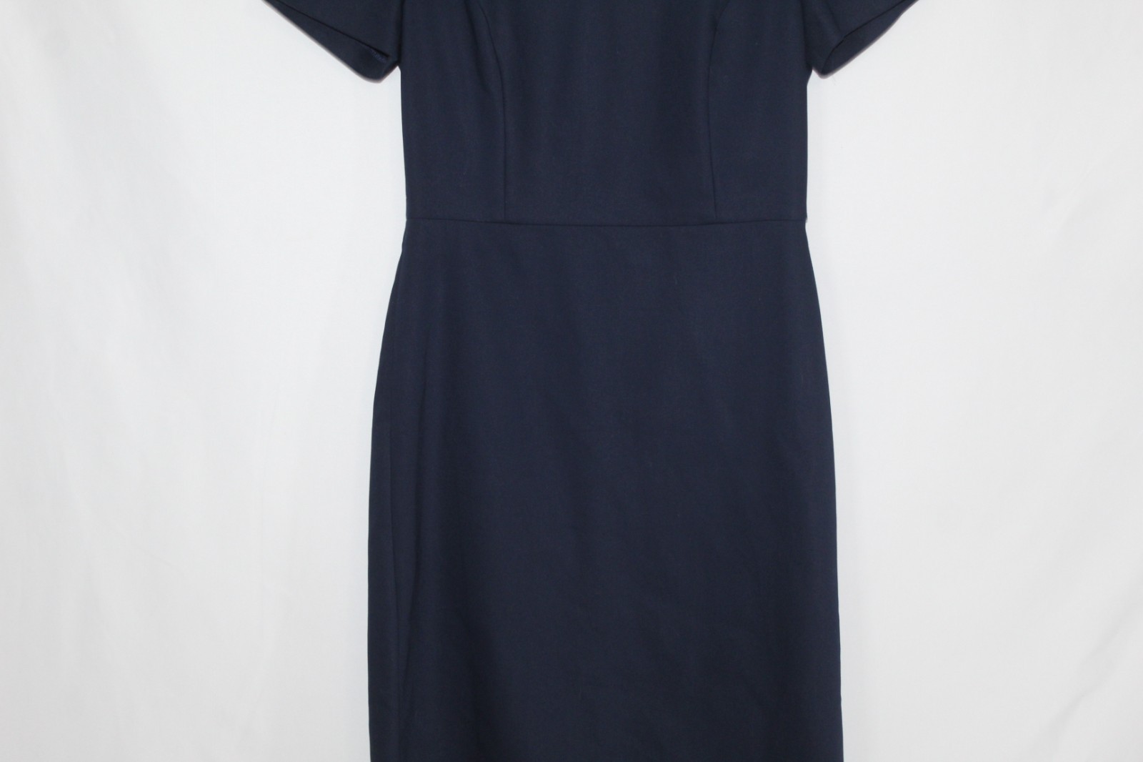 J.Crew women’s navy sheath dress size 4 short sleeve knee length office wear