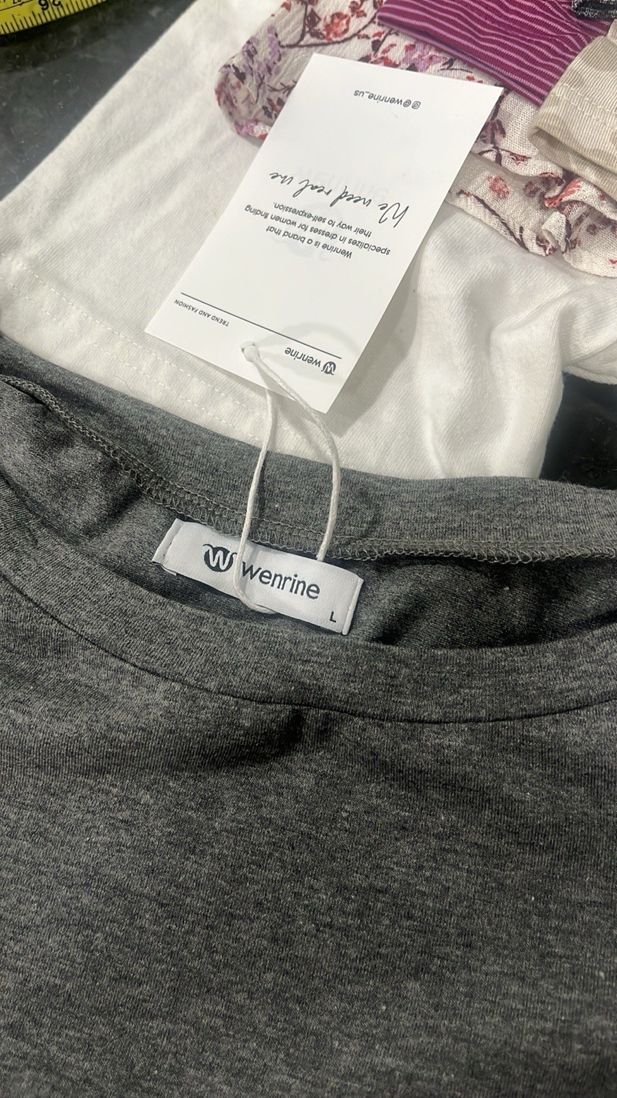 Wenrine Comfortable Dress, Gray Color, Size L, with pockets