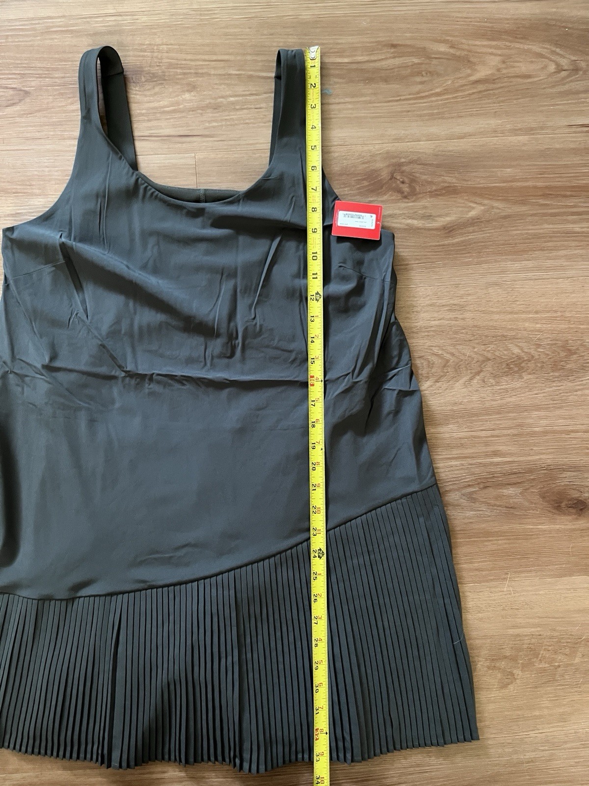 Spanx Get Moving Yes Pleats Sleeveless Athletic Dress Size XL Pine Stone NWT