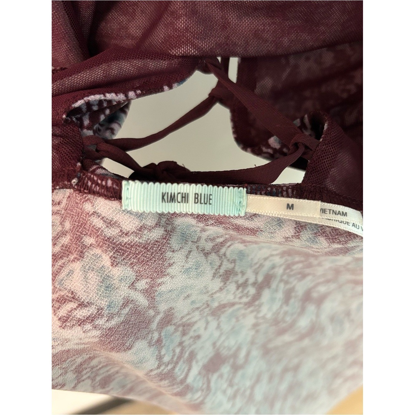 Kimchi Blue (Urban Outfitters) Long-Sleeve Floral Fit-and-Flare Dress