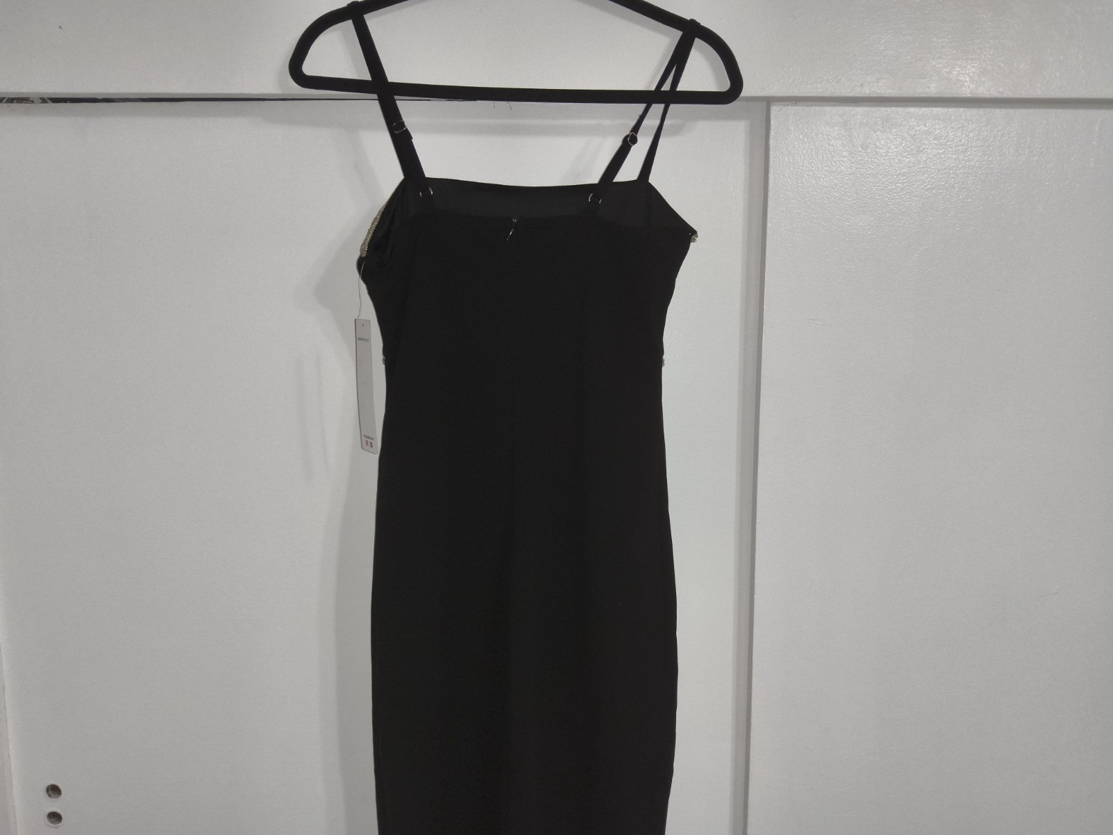 Madden Girl Spaghetti Strap/Square Neck Party Dress Black (New)-Medium