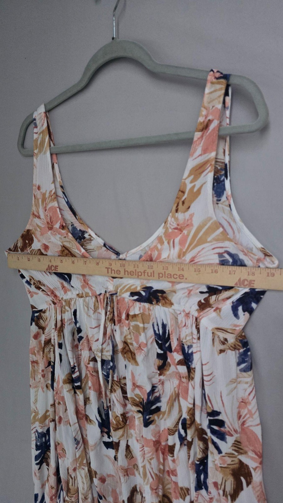 Rip Curl Dress Womens Small White Tropical Floral Empire Swing Sundress Cover-up
