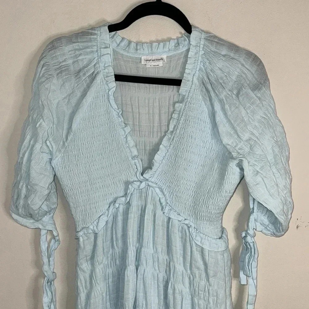 Lovers + Friends Finnegan Dress Light Blue Size XS Coquette Feminine