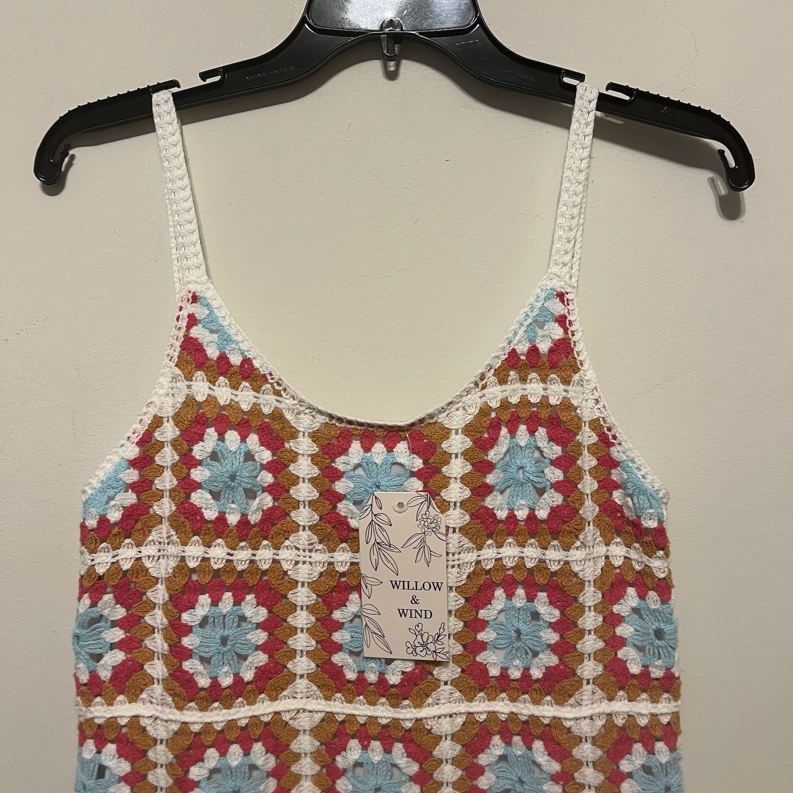 Willow and Wind Crochet Sundress Multi Color Cotton Blend Women’s Size XS – NWT