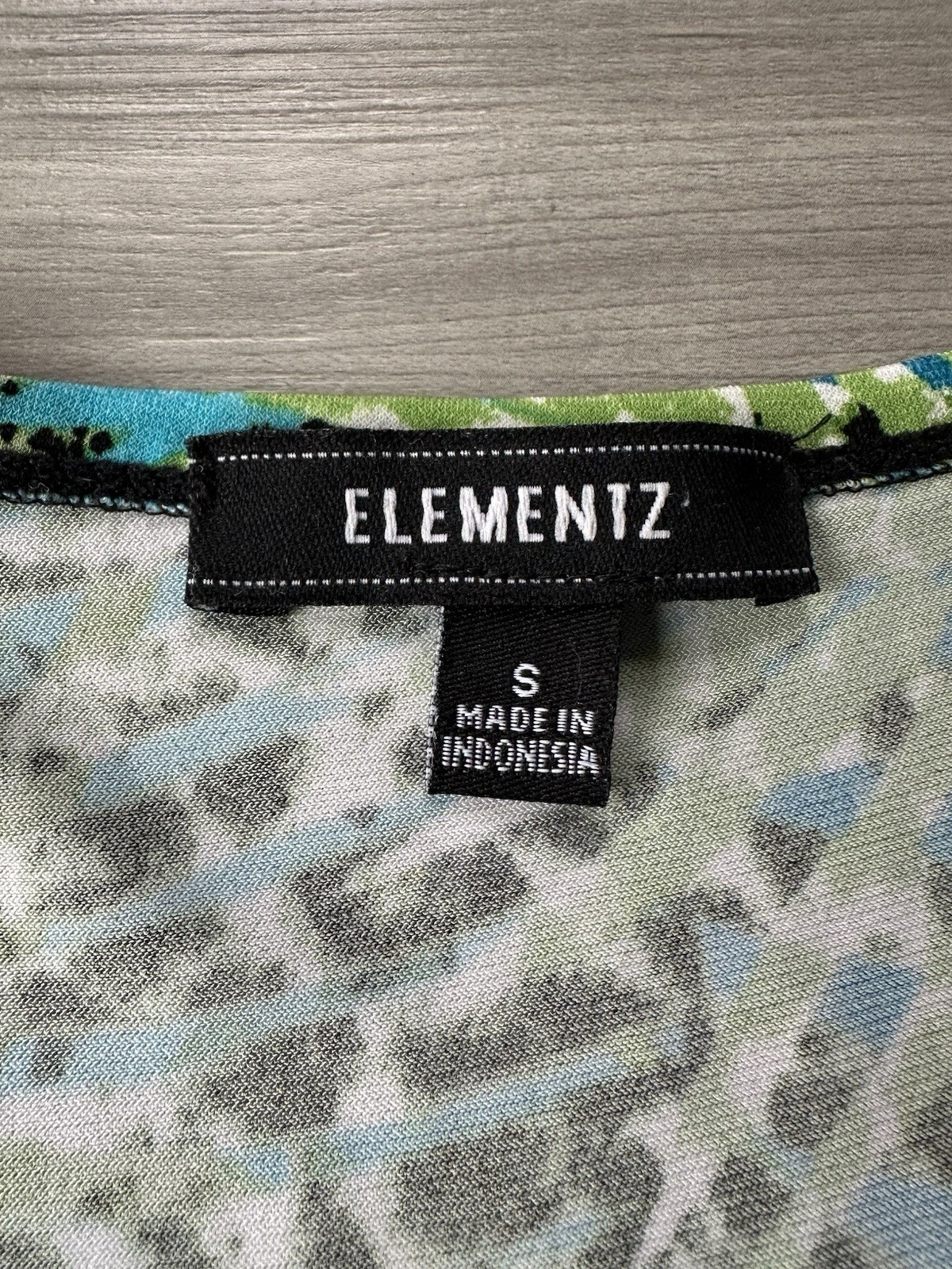 Elementz Sleeveless Stretchy Maxi Dress Feminine Classic Size S Tropical Beach
