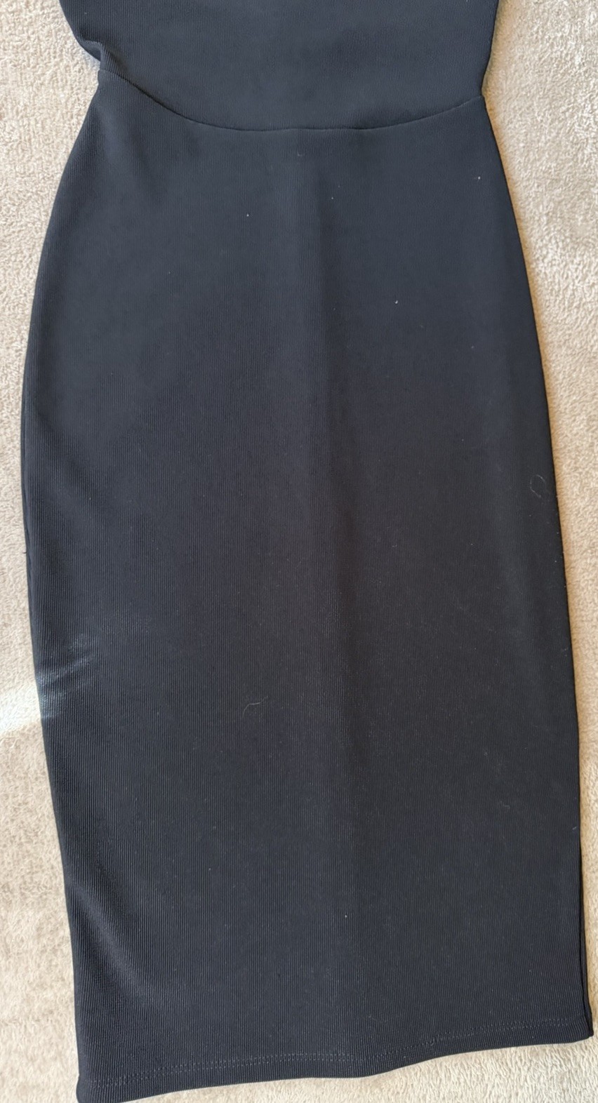 Express Black Halter Neck Sleeveless Stretch Bodycon Pencil Knee Dress Size S