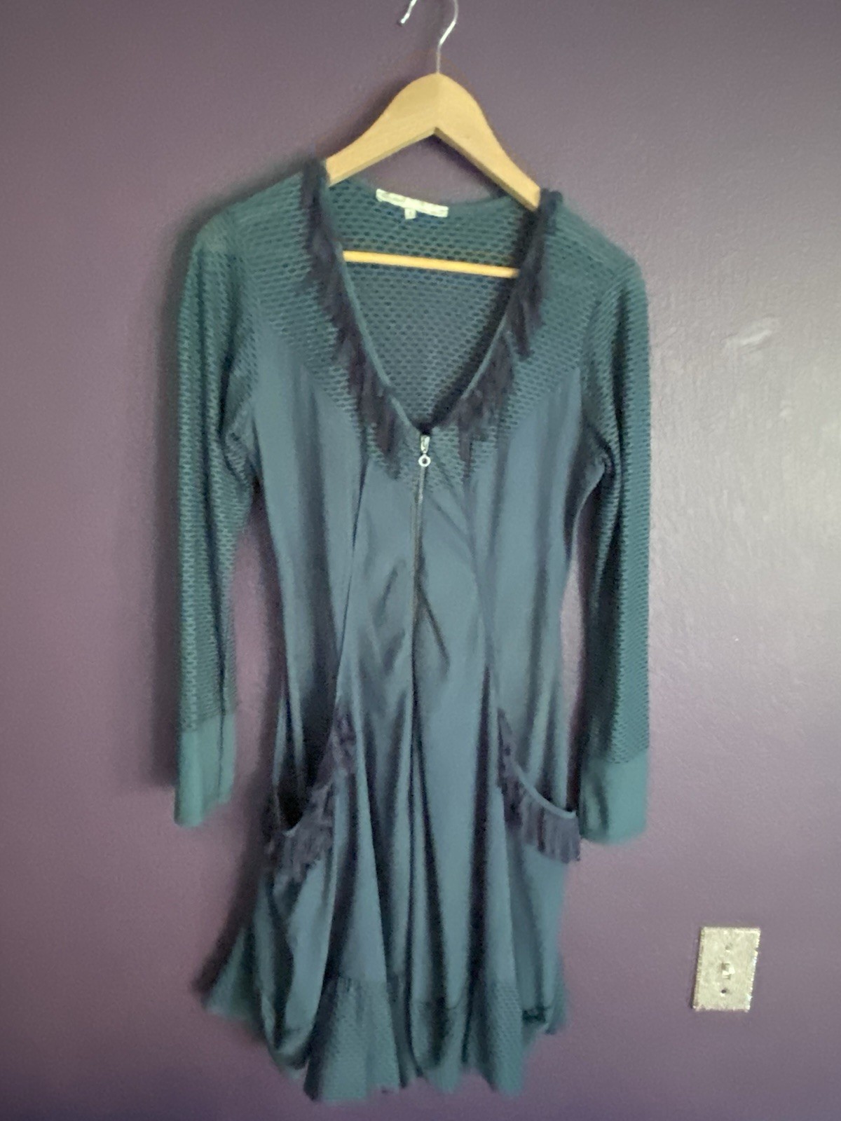 Sunlight Paris Blue Ruffle Tunic Dress Size 1 Eu Or Small US Largenlook