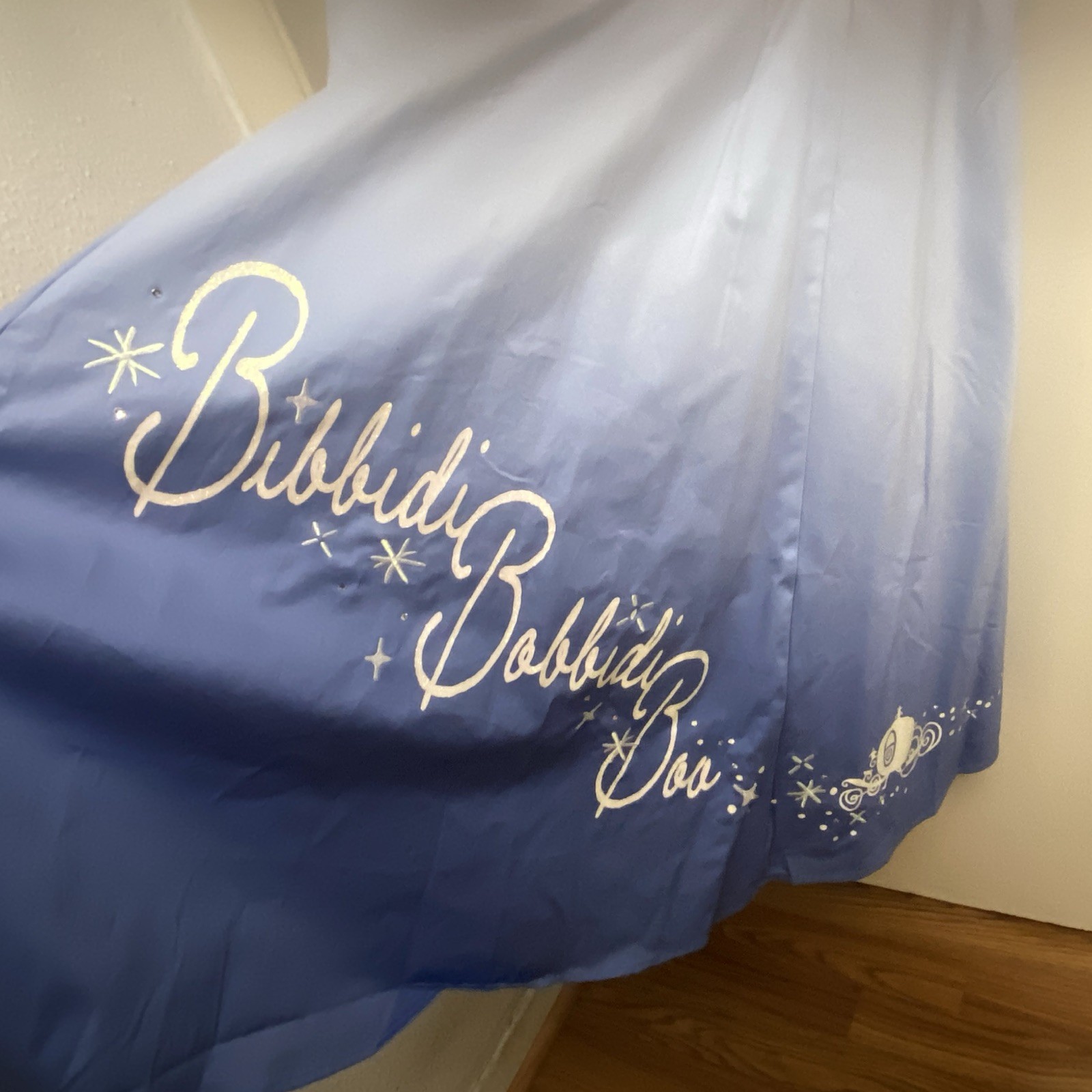 Disney Cinderella Bibbidi Bobbidi Boo Blue Fit & Flare Chiffon Bow Dress XL