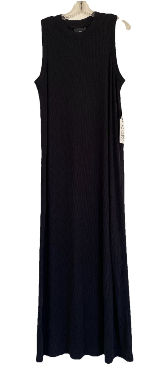 Richer Poorer *New* Black Vintage Rib Column Maxi Dress Sz L