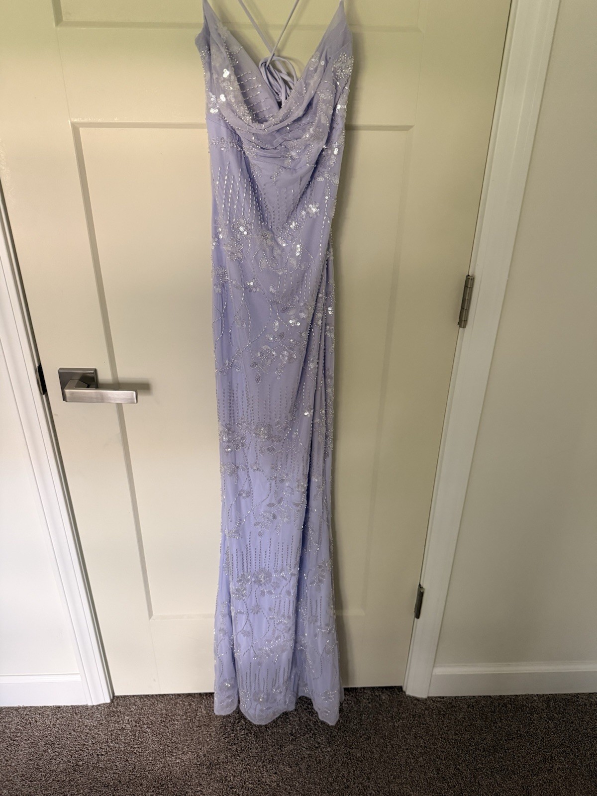 Windsor Lavender Sequin and Jewel Prom Dress Size Small New