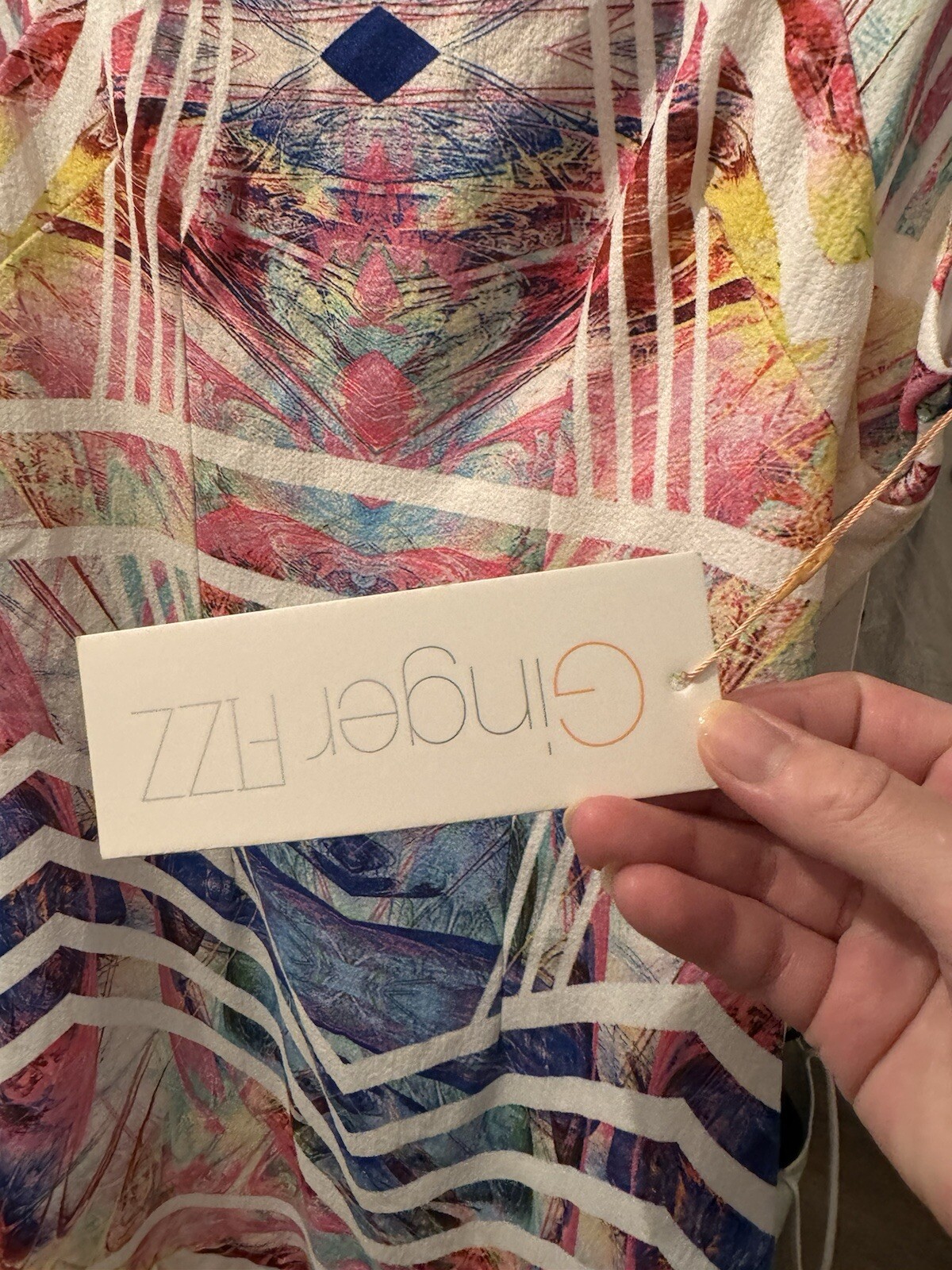 Ginger Fizz Disco Mini Cut Out Dress Size UK8 (small) – Multicolour