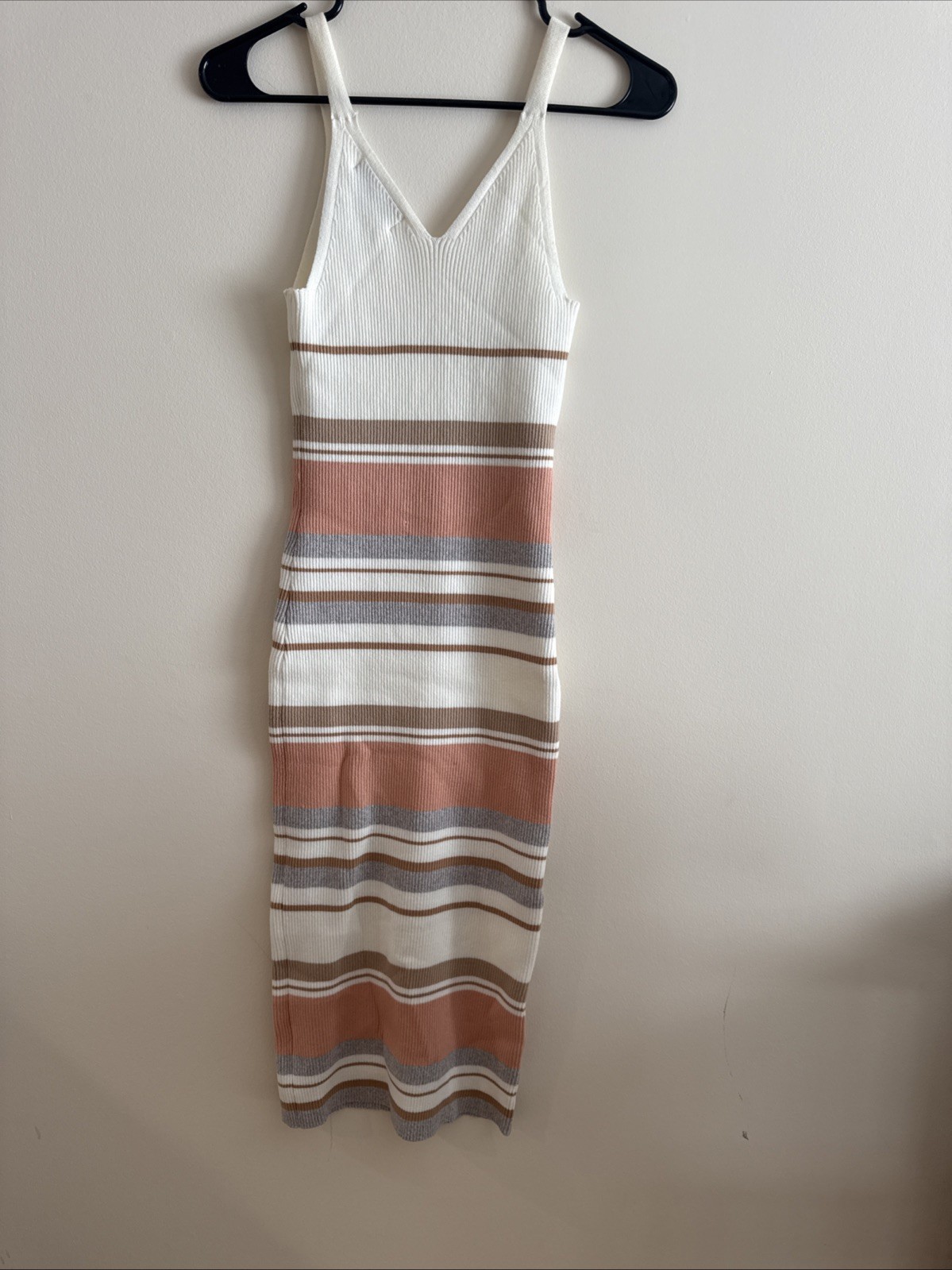 Willow and wind Midi Dress Bodycon Knit Rayon Blend Pastel Size S